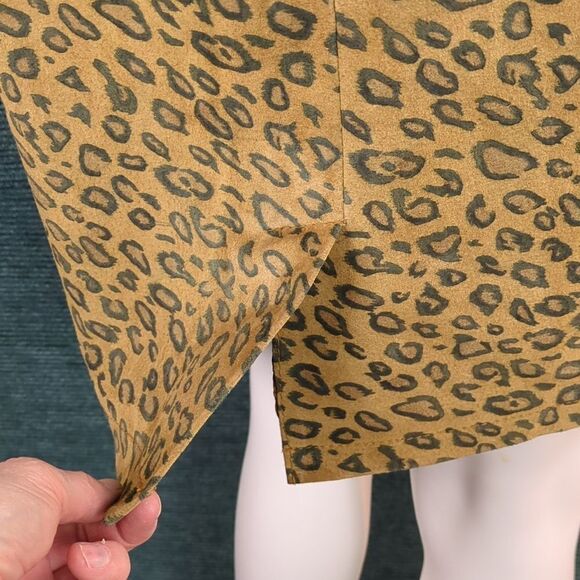 The Limited Vintage! Leopard Print Suede Pencil Skirt - Picture 8 of 9